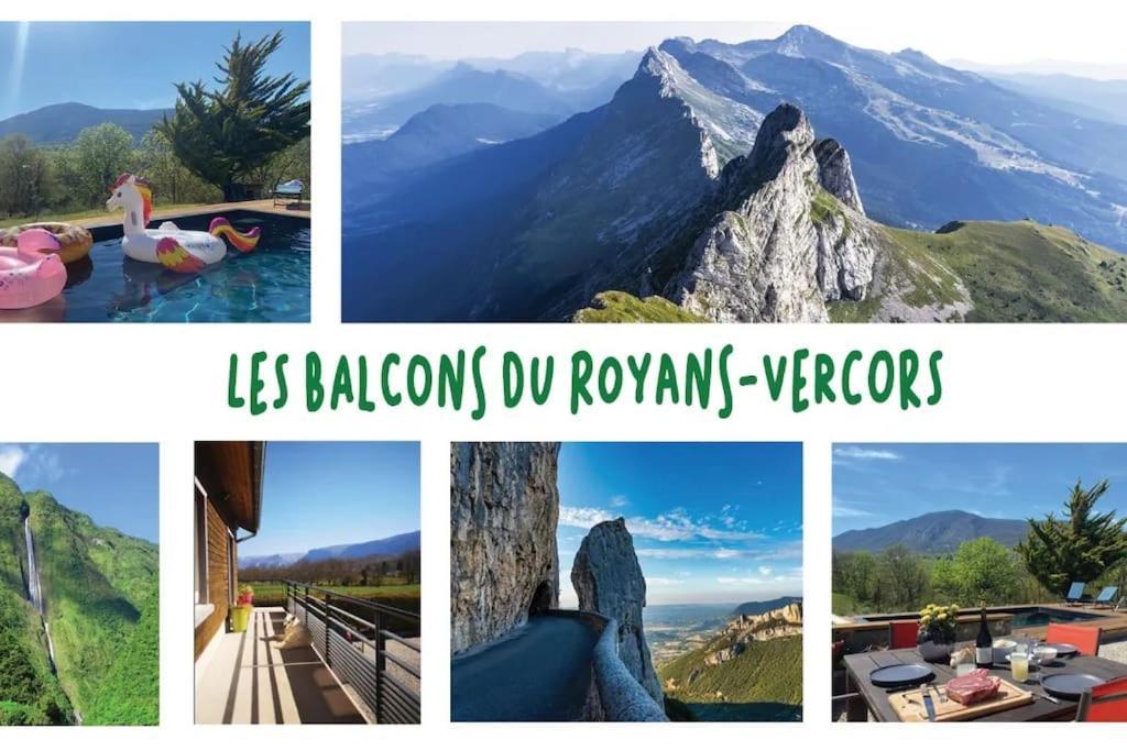 Balcons Du Royans.Logement Entier Piscine Saint-Jean-en-Royans Dış mekan fotoğraf